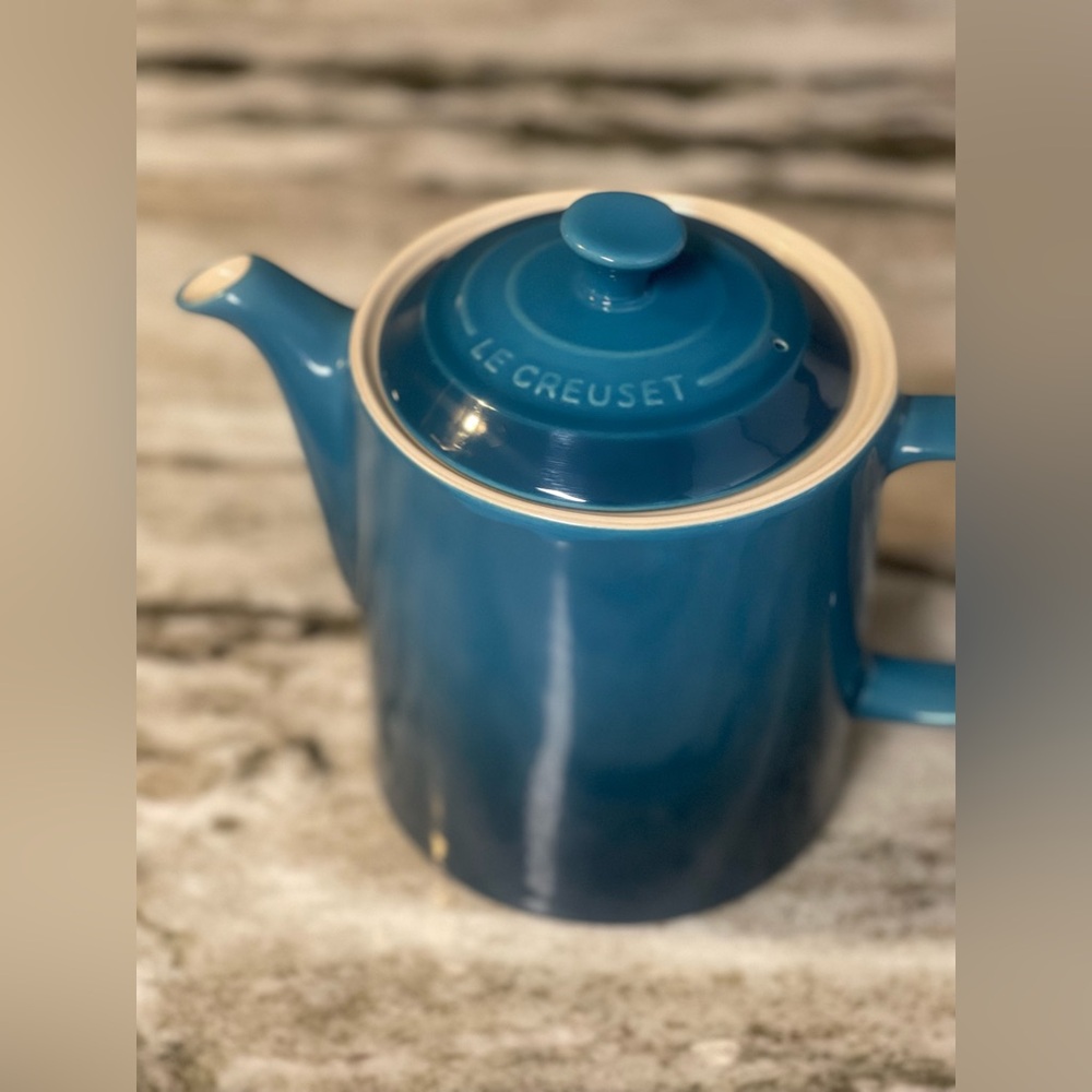 Le Creuset Teal Stoneware Teapot